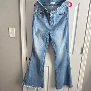 Zenana Outfitters Light Blue Flare Jeans